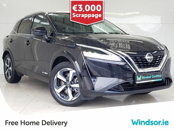 Nissan Qashqai SUV, Petrol Hybrid, 2023, Black