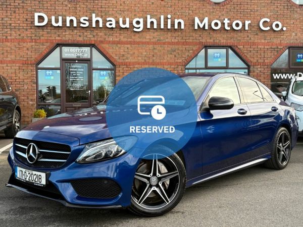 Mercedes-Benz C-Class Saloon, Petrol, 2017, Blue
