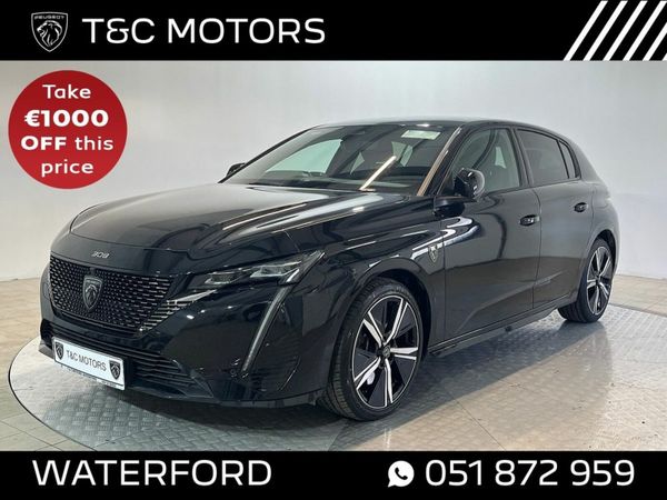 Peugeot 308 Hatchback, Petrol Plug-in Hybrid, 2023, Black