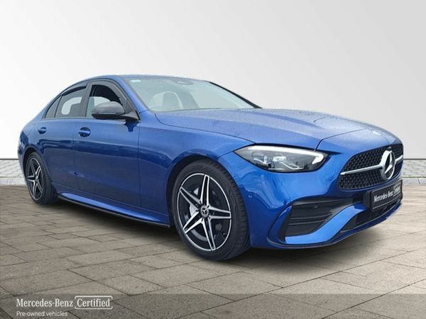 Mercedes-Benz C-Class Saloon, Diesel Hybrid, 2023, Blue