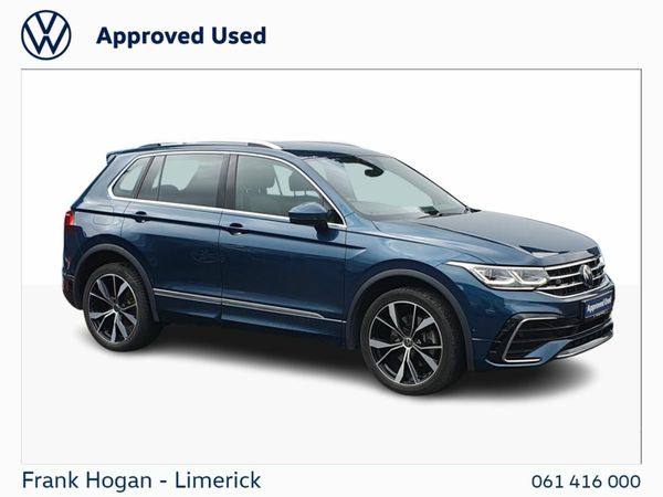Volkswagen Tiguan SUV, Petrol Plug-in Hybrid, 2022, Blue