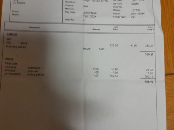 Ford Kuga SUV, Diesel, 2018, White