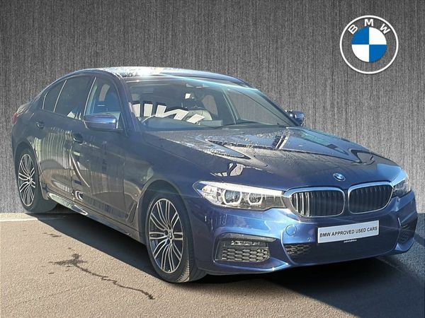 BMW 5-Series Saloon, Petrol Plug-in Hybrid, 2019, Blue