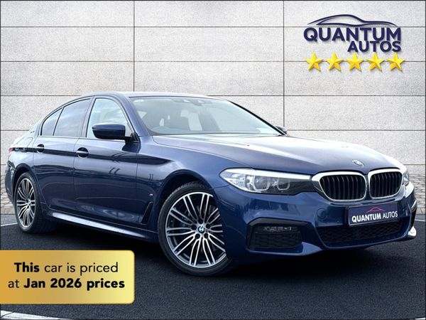 BMW 5-Series Saloon, Petrol Plug-in Hybrid, 2018, Blue