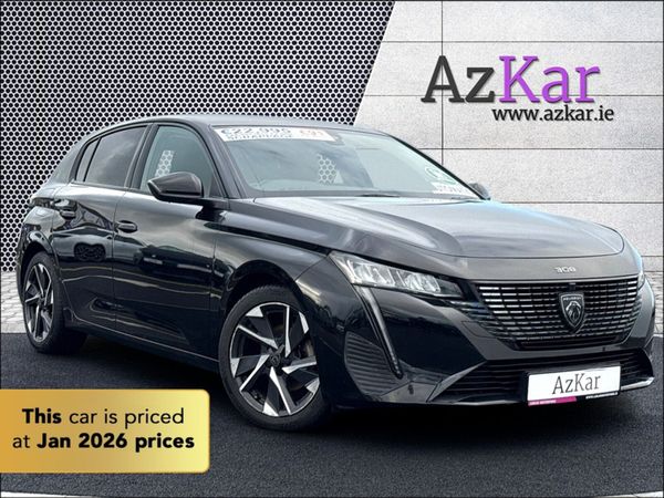 Peugeot 308 Hatchback, Petrol, 2022, Black