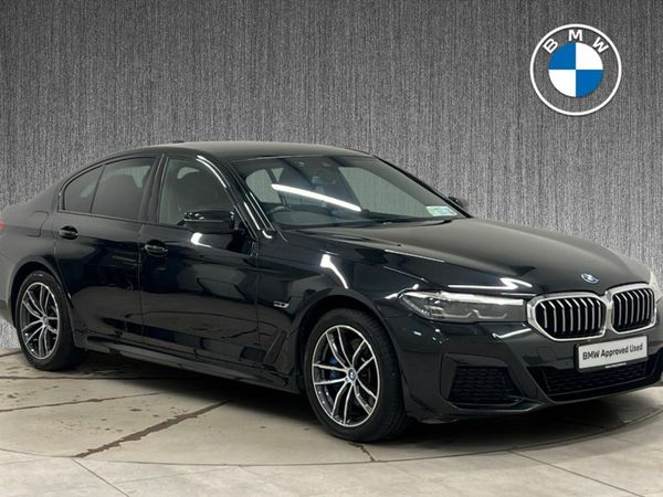 BMW 5-Series Saloon, Petrol Plug-in Hybrid, 2021, Black