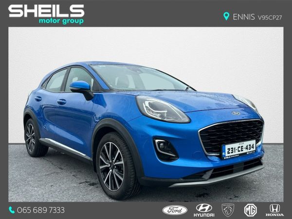 Ford Puma SUV, Petrol Hybrid, 2023, Blue