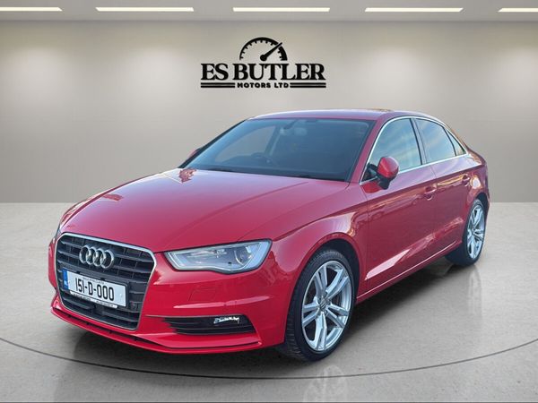 Audi A3 Saloon, Petrol, 2015, Red