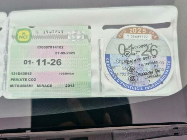 Mitsubishi Mirage Hatchback, Petrol, 2013, White