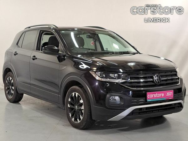 Volkswagen T-Cross Hatchback, Petrol, 2021, Black