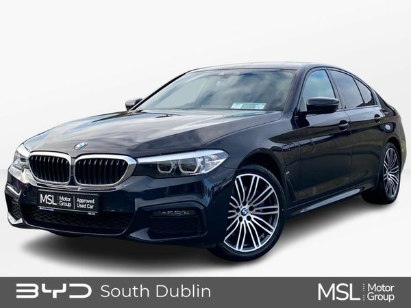 BMW 5-Series Saloon, Petrol Plug-in Hybrid, 2020, Black