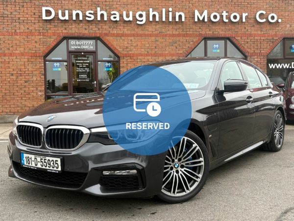 BMW 5-Series Saloon, Petrol Plug-in Hybrid, 2018, Grey