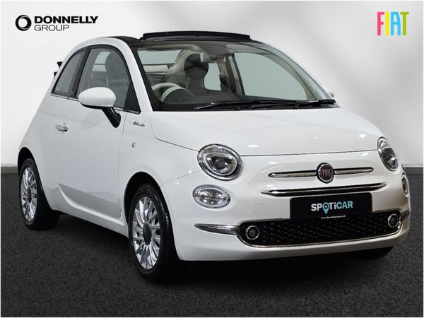 Fiat 500 Convertible, Petrol, 2021, White