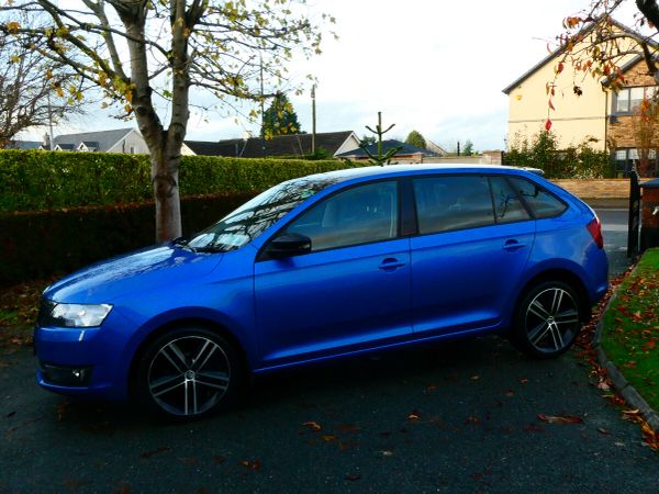 Skoda Rapid Hatchback, Diesel, 2017, Blue