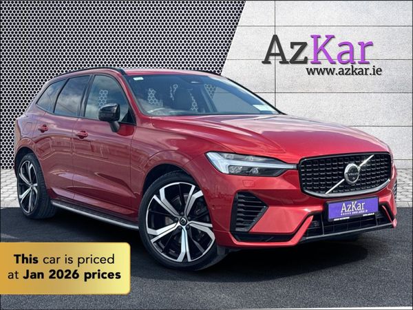 Volvo XC60 SUV, Petrol Plug-in Hybrid, 2022, Red