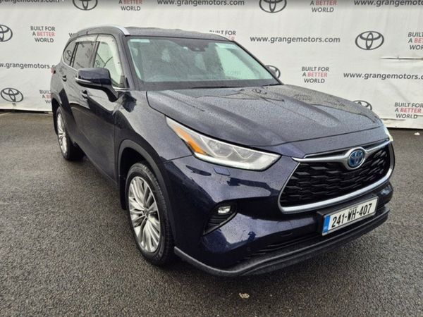 Toyota Highlander Estate, Petrol Hybrid, 2024, Blue