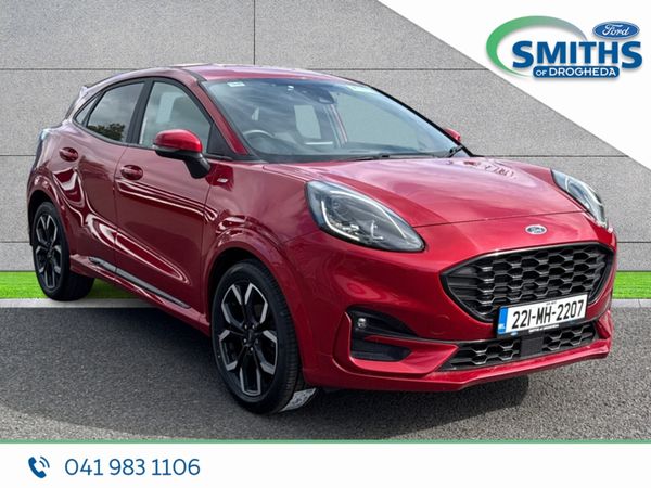 Ford Puma MPV, Petrol Hybrid, 2022, Red