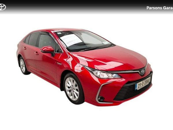 Toyota Corolla Saloon, Petrol Hybrid, 2021, Red