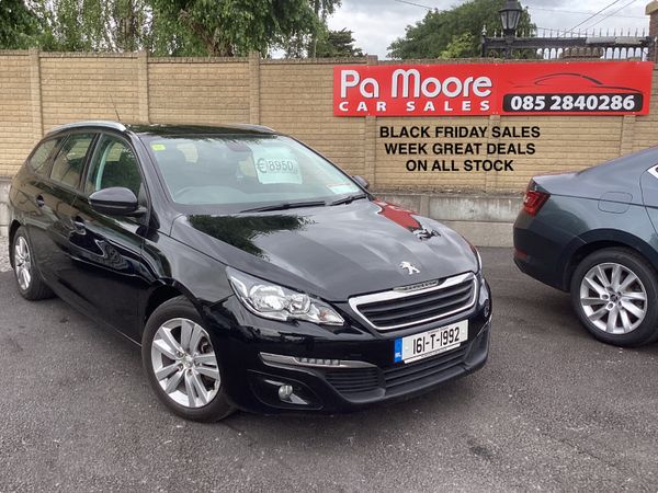 Peugeot 308 Estate, Diesel, 2016, Black