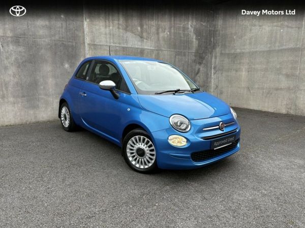 Fiat 500 Hatchback, Petrol, 2017, Blue
