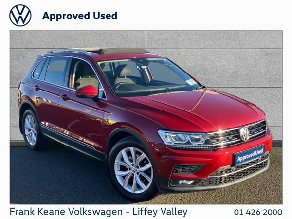 Volkswagen Tiguan SUV, Diesel, 2019, Red