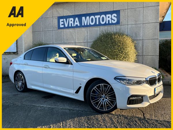 BMW 5-Series Saloon, Petrol Plug-in Hybrid, 2017, White