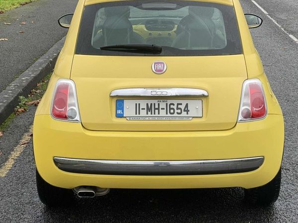 Fiat 500 Hatchback, Petrol, 2011, Yellow