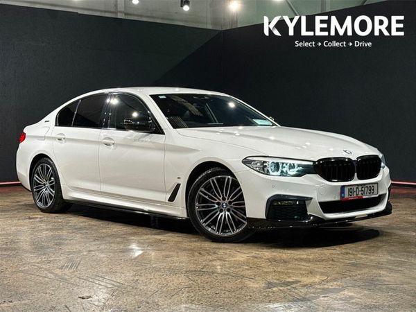 BMW 5-Series Saloon, Petrol Plug-in Hybrid, 2019, White