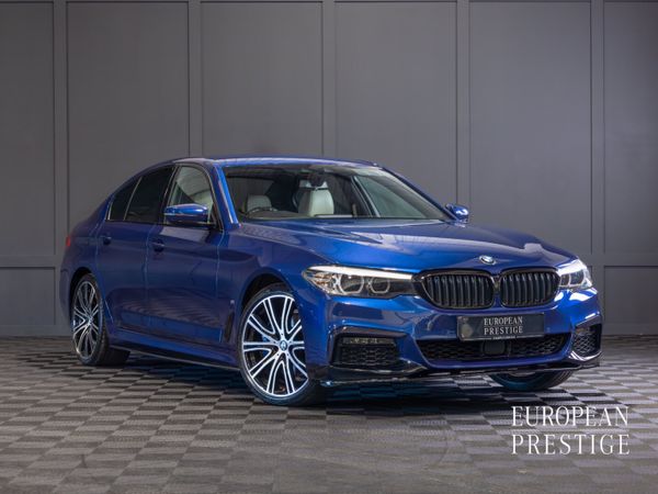 BMW 5-Series Saloon, Petrol Plug-in Hybrid, 2020, Blue