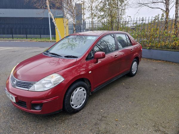 Nissan Tiida Saloon, Petrol, 2008, Red