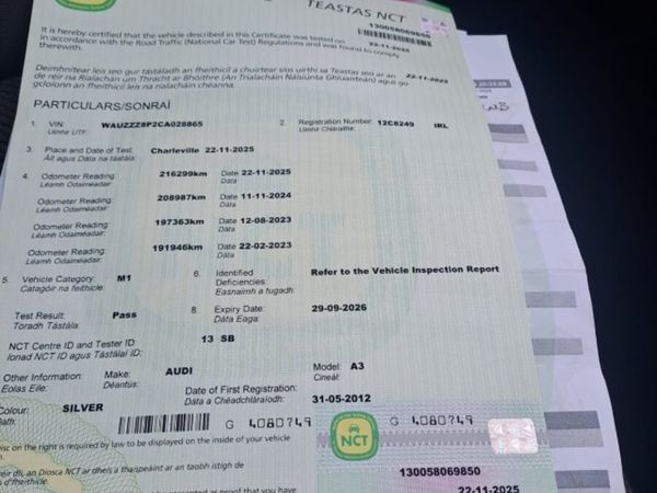 Audi A3 Hatchback, Diesel, 2012, Silver