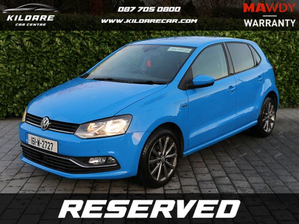 Volkswagen Polo Hatchback, Petrol, 2016, Blue