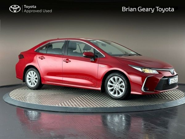 Toyota Corolla Saloon, Petrol Hybrid, 2021, Red