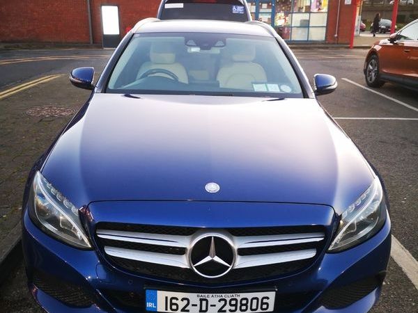 Mercedes-Benz C-Class Estate, Petrol Plug-in Hybrid, 2016, Blue