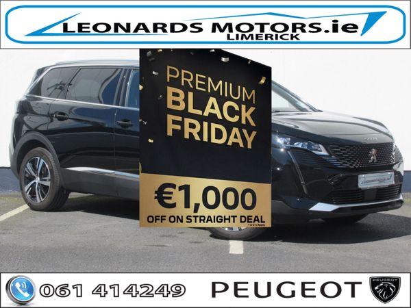 Peugeot 5008 MPV, Petrol Hybrid, 2024, Black