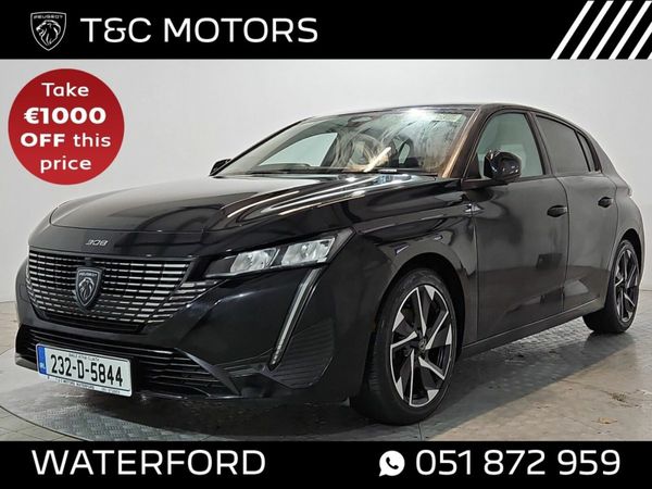 Peugeot 308 Hatchback, Petrol, 2023, Black