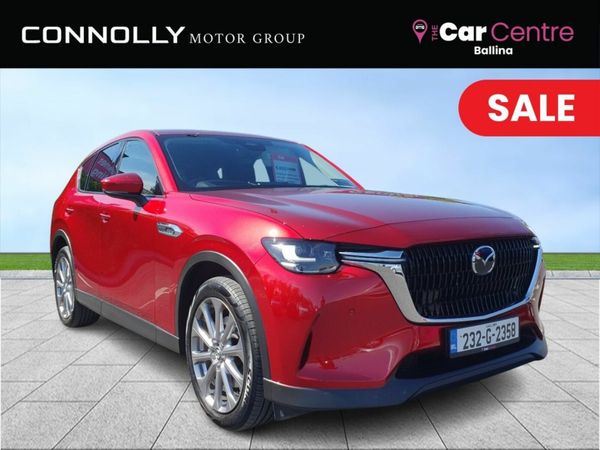 Mazda CX-60 Estate, Petrol Plug-in Hybrid, 2023, Red