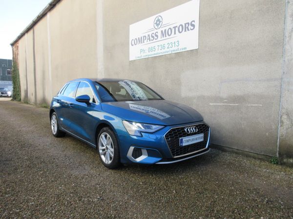 Audi A3 Hatchback, Petrol Hybrid, 2021, Blue