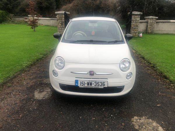 Fiat 500 Hatchback, Petrol, 2015, White