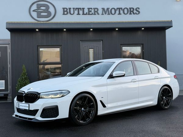 BMW 5-Series Saloon, Diesel Hybrid, 2021, White