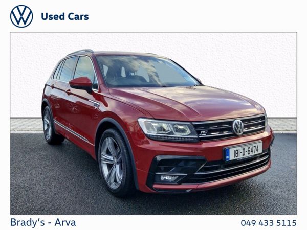 Volkswagen Tiguan SUV, Diesel, 2018, Red