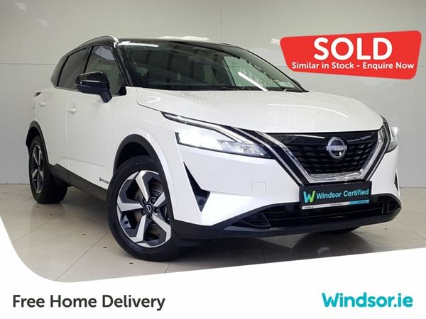 Nissan Qashqai SUV, Petrol Hybrid, 2024, White