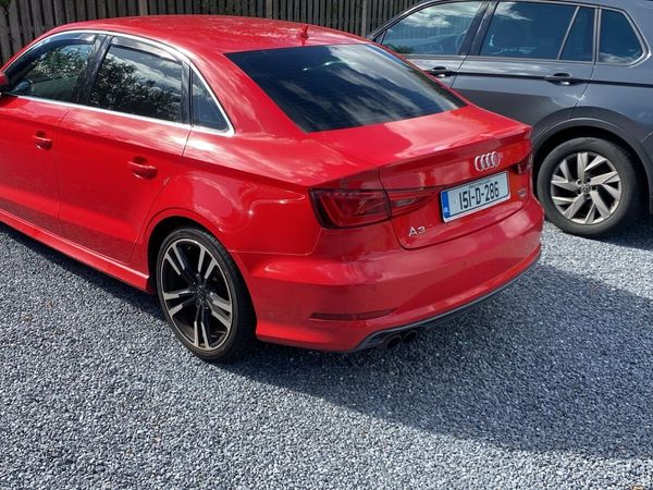 Audi A3 Saloon, Petrol, 2015, Red