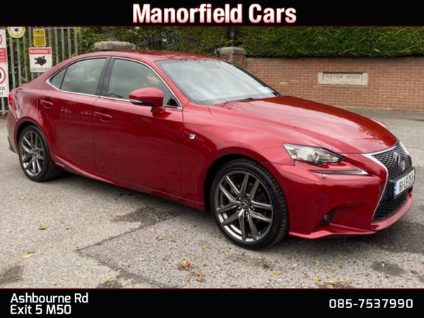 Lexus IS Saloon, Petrol Hybrid, 2016, Red