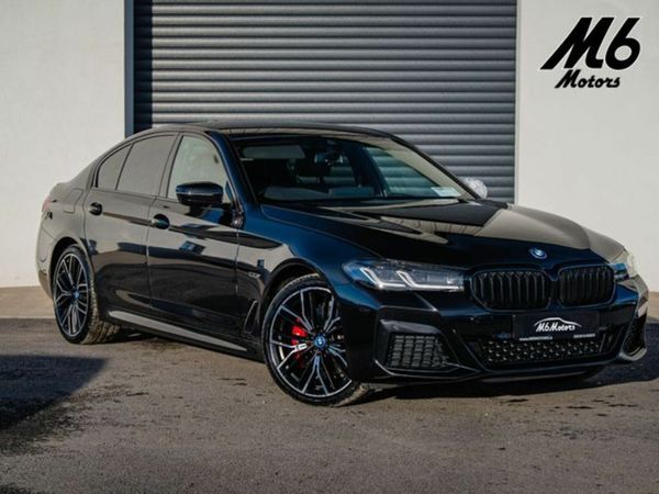 BMW 5-Series Saloon, Petrol Hybrid, 2023, Black