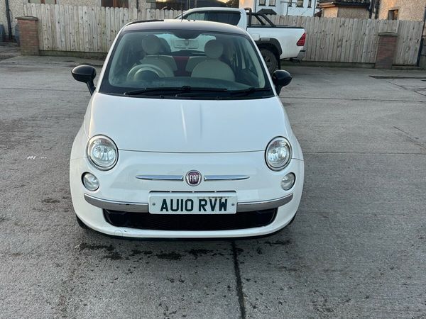 Fiat 500 Hatchback, Petrol, 2010, White