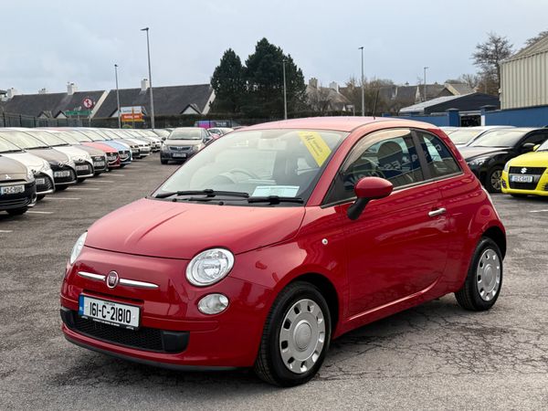 Fiat 500 Hatchback, Petrol, 2016, Red
