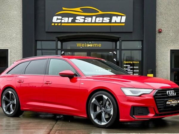 Audi A6 Estate, Diesel Hybrid, 2022, Red