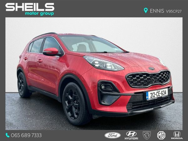 Kia Sportage SUV, Diesel Hybrid, 2021, Red