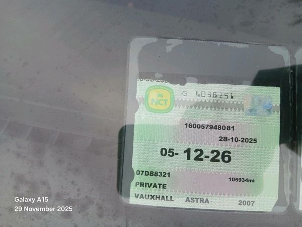 Vauxhall Astra Hatchback, Petrol, 2007, Black